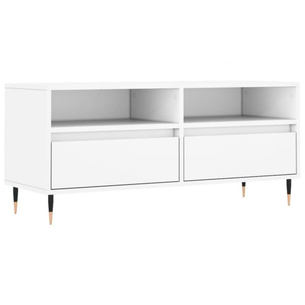 TV-Schrank Weiß 100x34,5x44,5 cm Holzwerkstoff