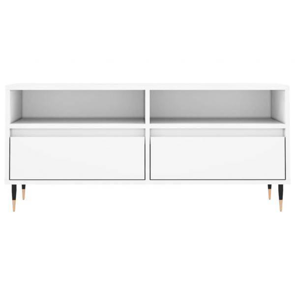 TV-Schrank Weiß 100x34,5x44,5 cm Holzwerkstoff