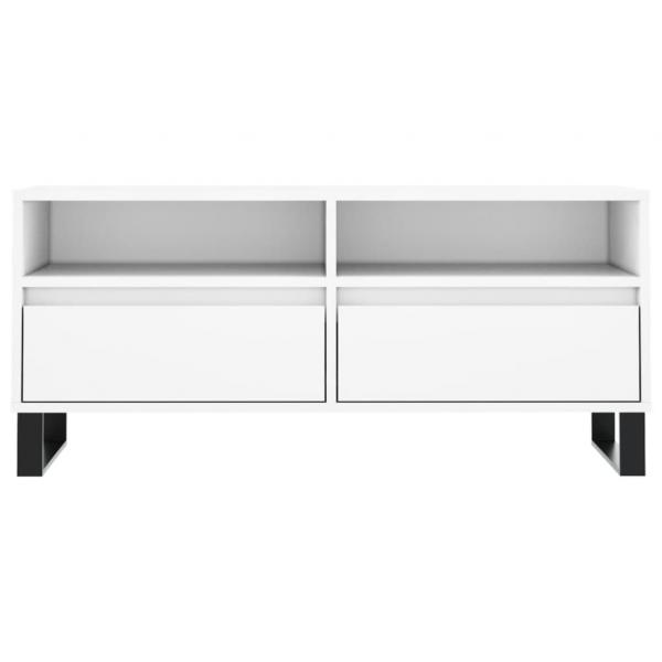 TV-Schrank Weiß 100x34,5x44,5 cm Holzwerkstoff