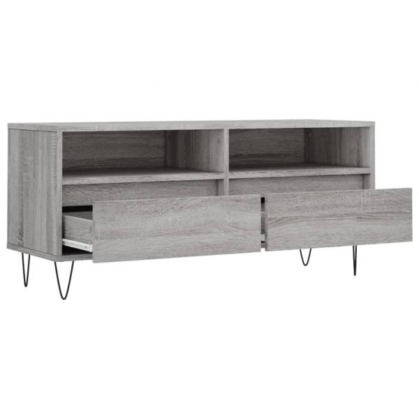 TV-Schrank Grau Sonoma 100x34,5x44,5 cm Holzwerkstoff