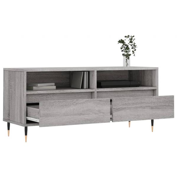 TV-Schrank Grau Sonoma 100x34,5x44,5 cm Holzwerkstoff