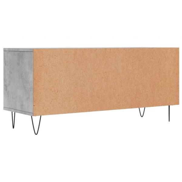 TV-Schrank Betongrau 100x34,5x44,5 cm Holzwerkstoff