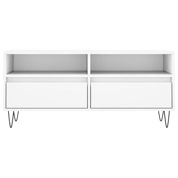 TV-Schrank Weiß 100x34,5x44,5 cm Holzwerkstoff