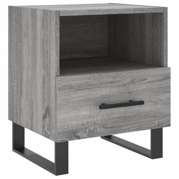 Nachttische 2 Stk. Grau Sonoma 40x35x47,5 cm Holzwerkstoff