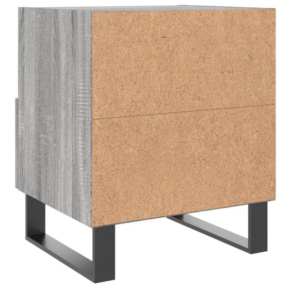 Nachttische 2 Stk. Grau Sonoma 40x35x47,5 cm Holzwerkstoff