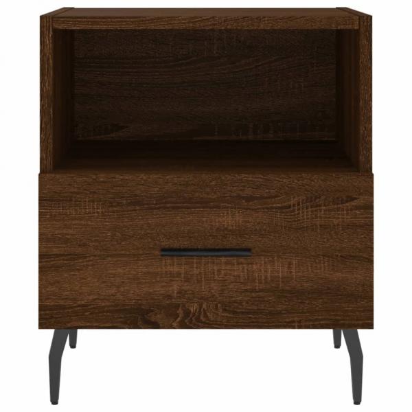 Nachttische 2Stk. Braun Eichen-Optik 40x35x47,5cm Holzwerkstoff