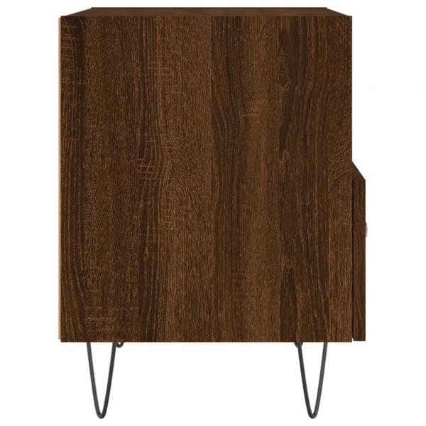 Nachttische 2Stk. Braun Eichen-Optik 40x35x47,5cm Holzwerkstoff