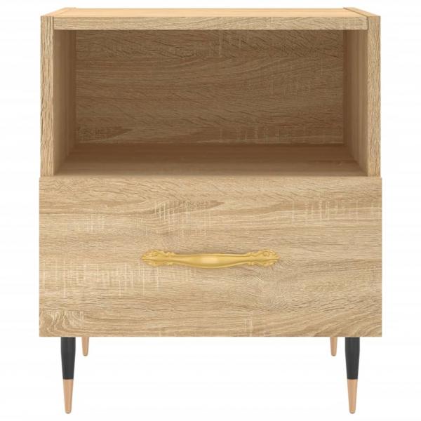 Nachttische 2 Stk. Sonoma-Eiche 40x35x47,5 cm Holzwerkstoff