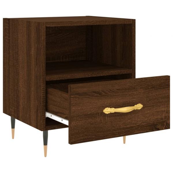 Nachttische 2Stk. Braun Eichen-Optik 40x35x47,5cm Holzwerkstoff