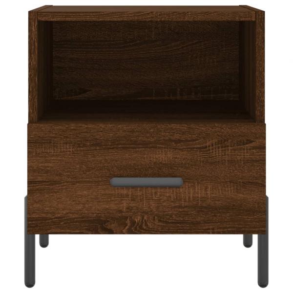 Nachttische 2Stk. Braun Eichen-Optik 40x35x47,5cm Holzwerkstoff