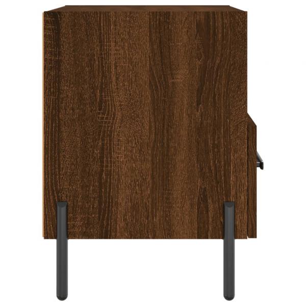 Nachttische 2Stk. Braun Eichen-Optik 40x35x47,5cm Holzwerkstoff