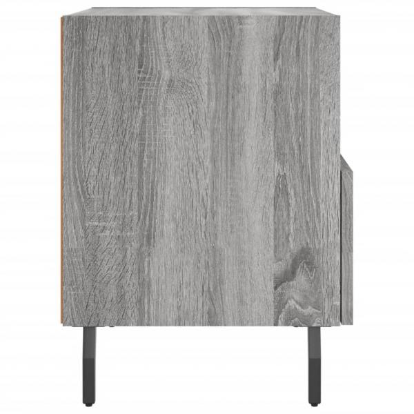 Nachttische 2 Stk. Grau Sonoma 40x35x47,5 cm Holzwerkstoff