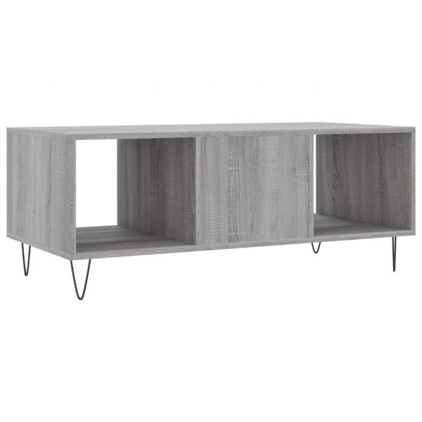 Couchtisch Grau Sonoma 102x50x40 cm Holzwerkstoff