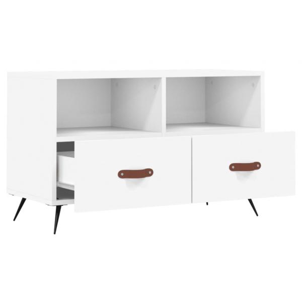 TV-Schrank Weiß 80x36x50 cm Holzwerkstoff