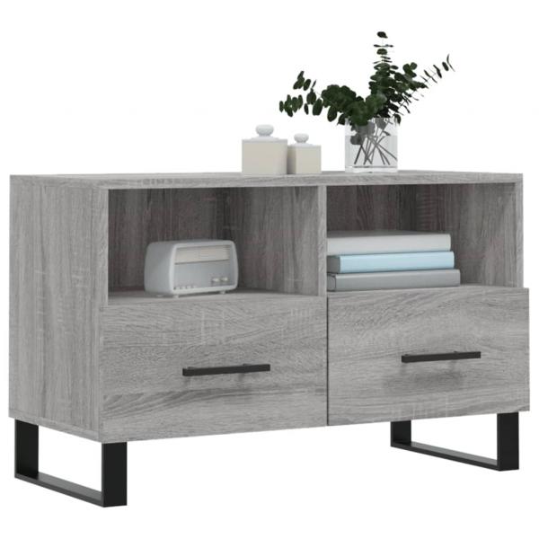 TV-Schrank Grau Sonoma 80x36x50 cm Holzwerkstoff