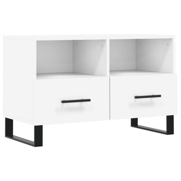 TV-Schrank Weiß 80x36x50 cm Holzwerkstoff