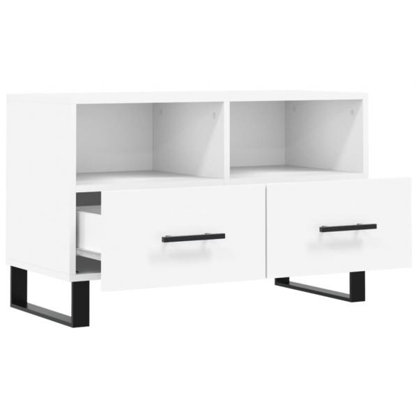 TV-Schrank Weiß 80x36x50 cm Holzwerkstoff