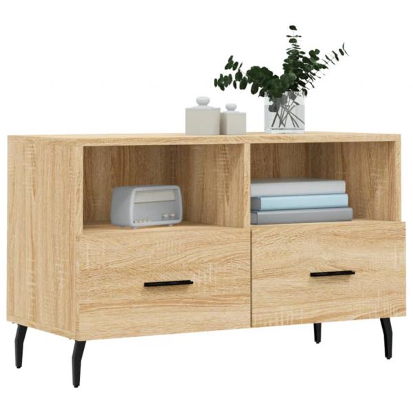 TV-Schrank Sonoma-Eiche 80x36x50 cm Holzwerkstoff