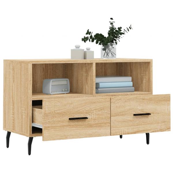 TV-Schrank Sonoma-Eiche 80x36x50 cm Holzwerkstoff