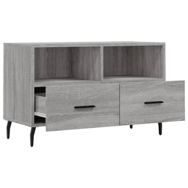 TV-Schrank Grau Sonoma 80x36x50 cm Holzwerkstoff