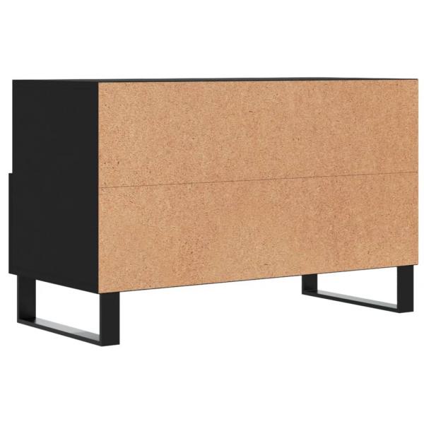 TV-Schrank Schwarz 80x36x50 cm Holzwerkstoff