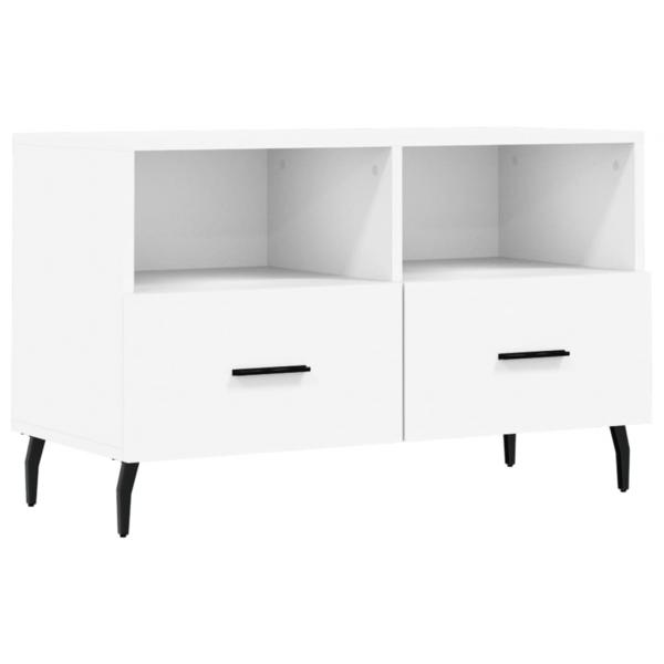 TV-Schrank Weiß 80x36x50 cm Holzwerkstoff