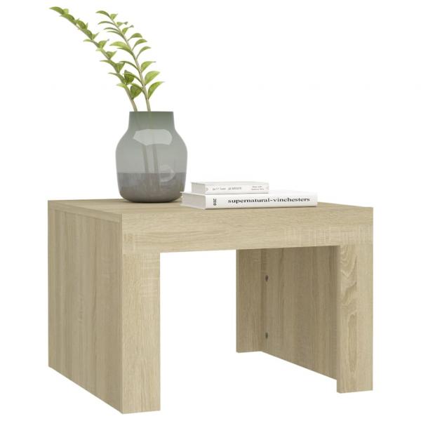 Couchtisch Sonoma-Eiche 50x50x35 cm Holzwerkstoff