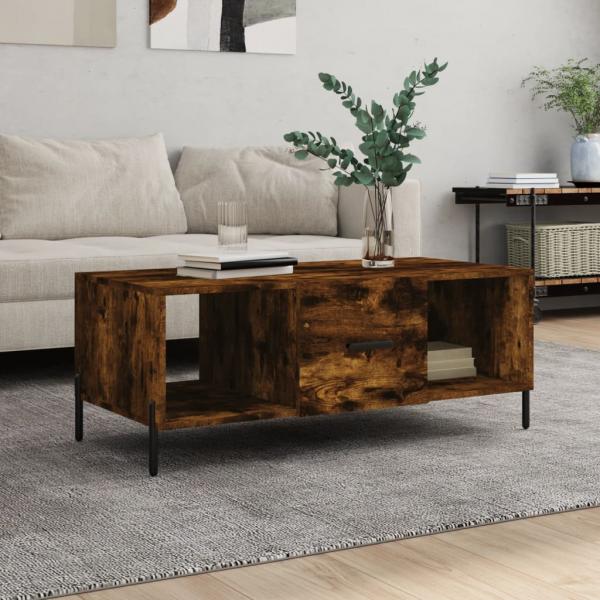 ARDEBO.de - Couchtisch Räuchereiche 102x50x40 cm Holzwerkstoff