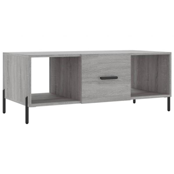 Couchtisch Grau Sonoma 102x50x40 cm Holzwerkstoff