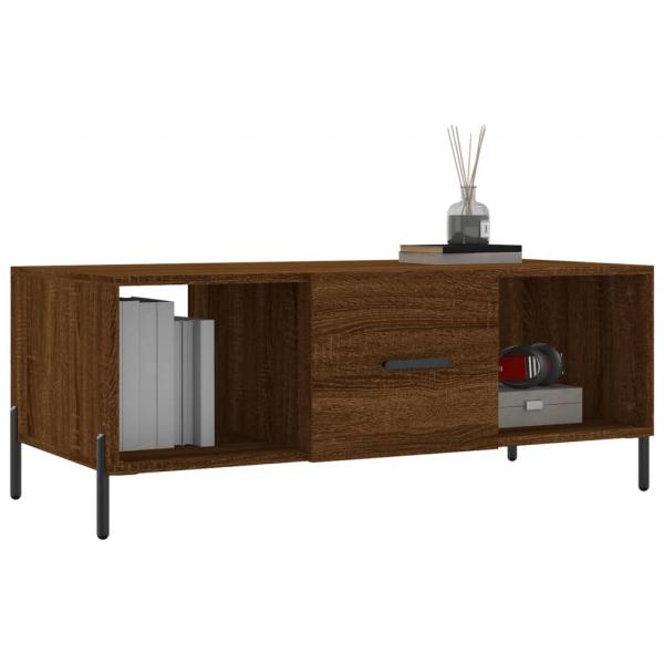 Couchtisch Braun Eichen-Optik 102x50x40 cm Holzwerkstoff