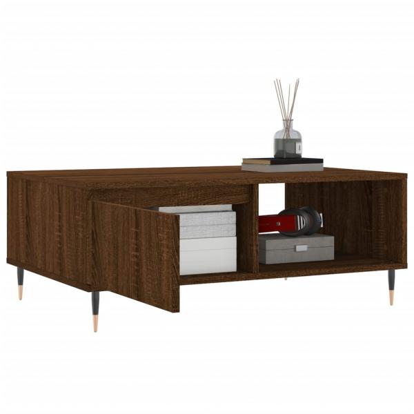 Couchtisch Braun Eichen-Optik 90x60x35 cm Holzwerkstoff