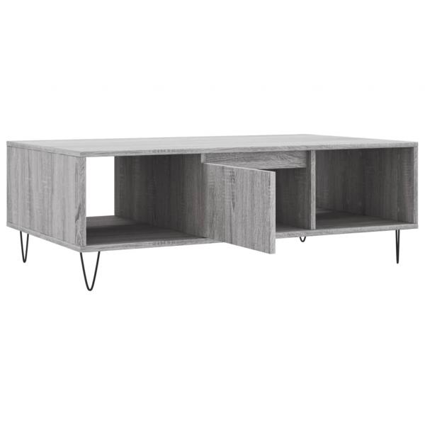 Couchtisch Grau Sonoma 104x60x35 cm Holzwerkstoff