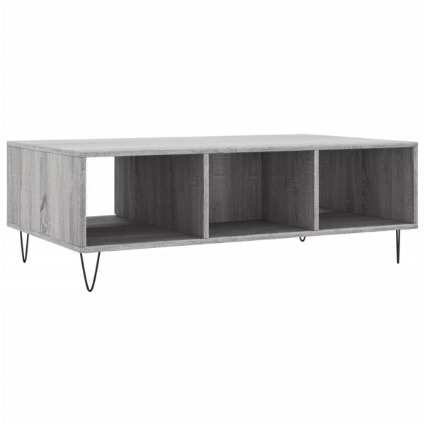 Couchtisch Grau Sonoma 104x60x35 cm Holzwerkstoff