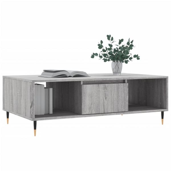 Couchtisch Grau Sonoma 104x60x35 cm Holzwerkstoff