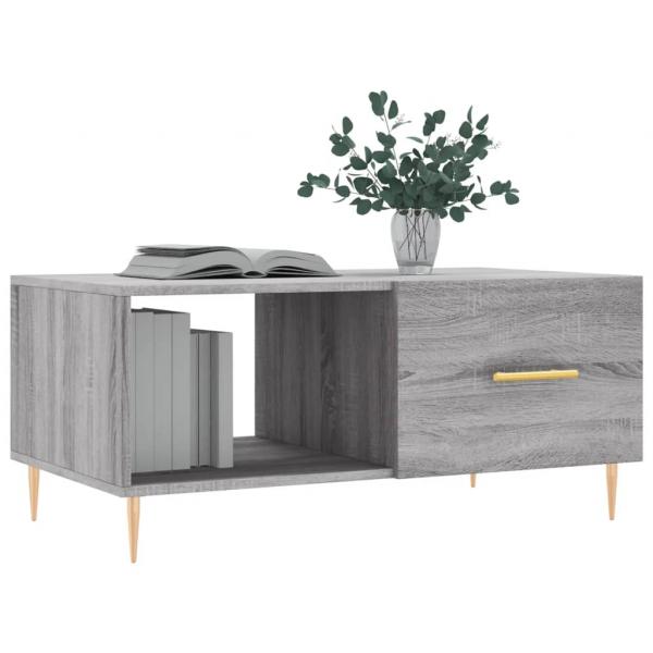 Couchtisch Grau Sonoma 90x50x40 cm Holzwerkstoff