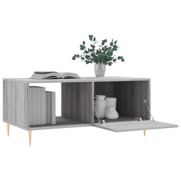 Couchtisch Grau Sonoma 90x50x40 cm Holzwerkstoff