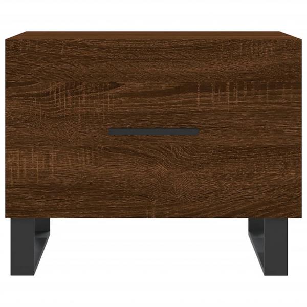 Couchtisch Braun Eichen-Optik 50x50x40 cm Holzwerkstoff