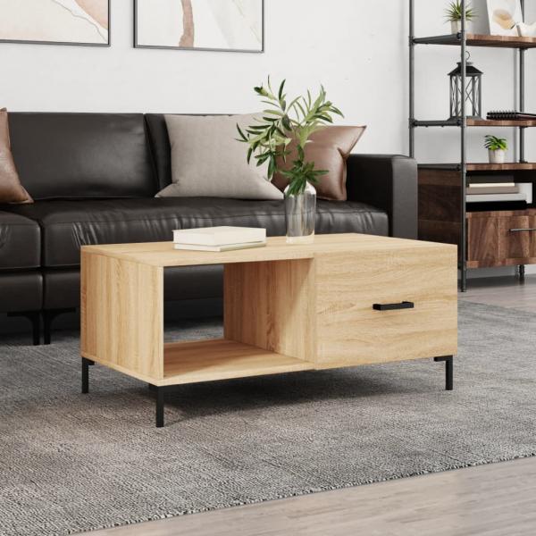 ARDEBO.de - Couchtisch Sonoma-Eiche 90x50x40 cm Holzwerkstoff