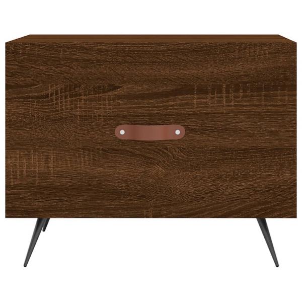 Couchtisch Braun Eichen-Optik 50x50x40 cm Holzwerkstoff