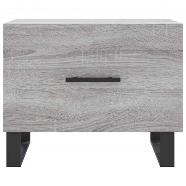 Couchtisch Grau Sonoma 50x50x40 cm Holzwerkstoff