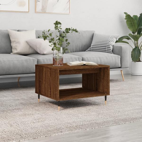 ARDEBO.de - Couchtisch Braun Eichen-Optik 60x50x40 cm Holzwerkstoff