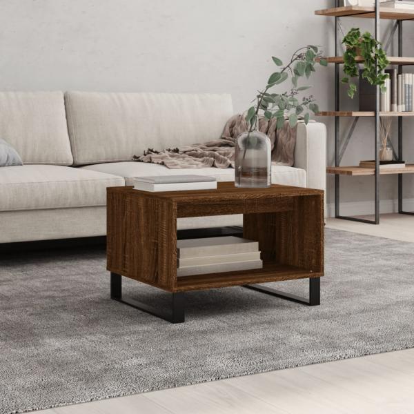 ARDEBO.de - Couchtisch Braun Eichen-Optik 60x50x40 cm Holzwerkstoff