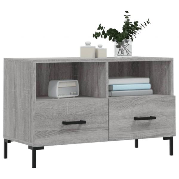 TV-Schrank Grau Sonoma 80x36x50 cm Holzwerkstoff