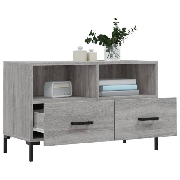 TV-Schrank Grau Sonoma 80x36x50 cm Holzwerkstoff