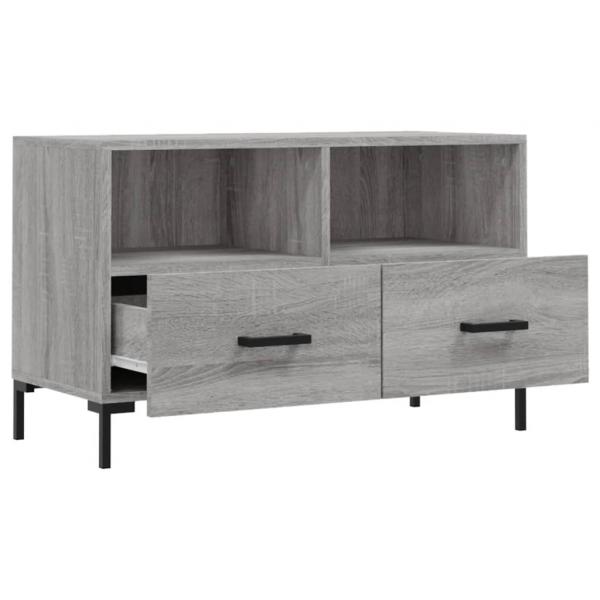 TV-Schrank Grau Sonoma 80x36x50 cm Holzwerkstoff