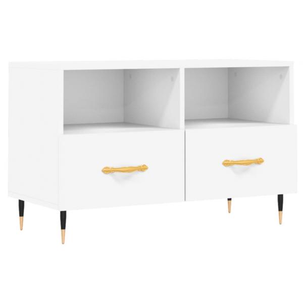 TV-Schrank Weiß 80x36x50 cm Holzwerkstoff