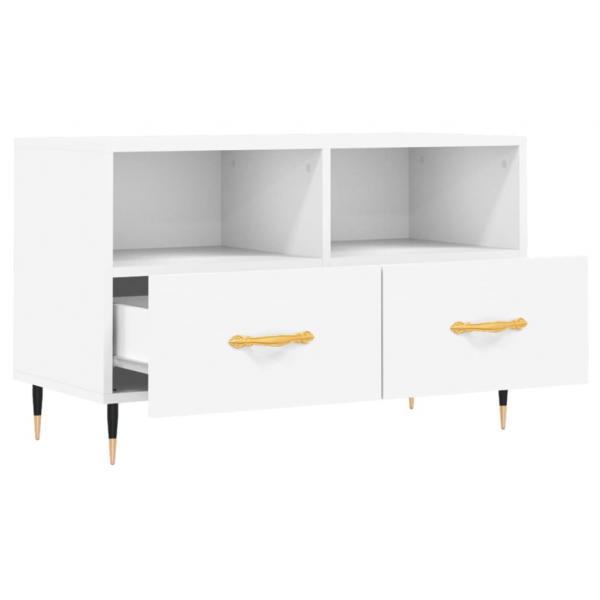 TV-Schrank Weiß 80x36x50 cm Holzwerkstoff