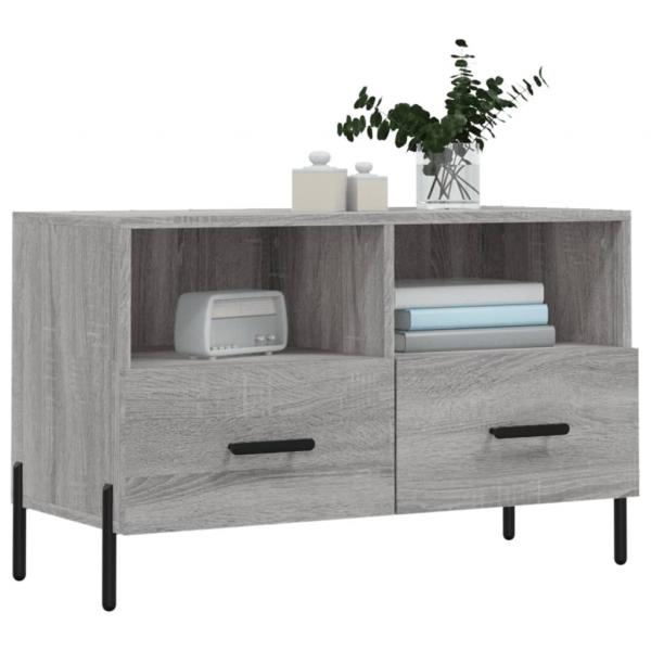 TV-Schrank Grau Sonoma 80x36x50 cm Holzwerkstoff