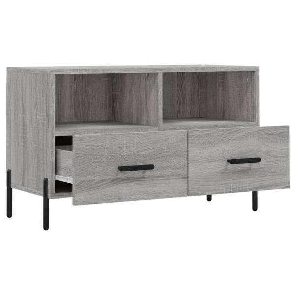 TV-Schrank Grau Sonoma 80x36x50 cm Holzwerkstoff