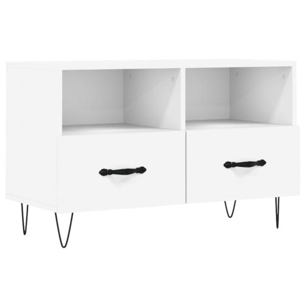 TV-Schrank Weiß 80x36x50 cm Holzwerkstoff